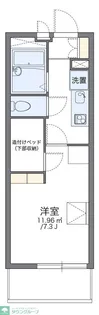 レオパレスRiver Land【3階】の間取り