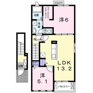 サニーグレイスヴィラ II【2階】の間取り