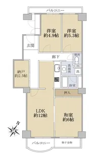シーサイド真砂弐号棟【6階】の間取り