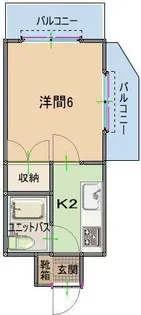 美輝ハウス【8階】の間取り