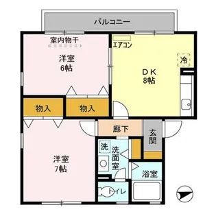 サニーハウス D【1階】の間取り