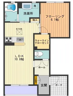 ラ・ヴィラーチェ デュオ【1階】の間取り