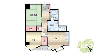 ルモン舞子【4階】の間取り