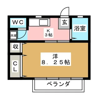 STUDIO DEMAIN【1階】の間取り