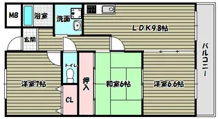 ウエストインヒルズ【1階】の間取り