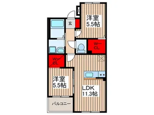 エスポワール【2階】の間取り