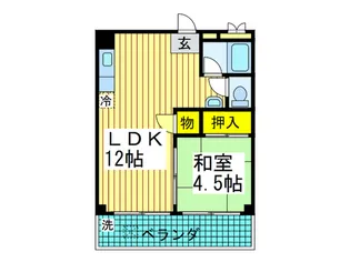 ハイム桜川【3階】の間取り