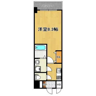 エスリード大阪グランゲート【3階】の間取り