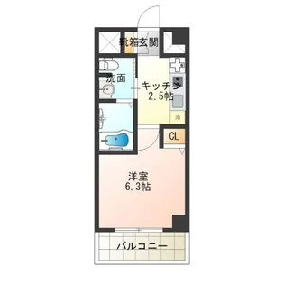 グランパシフィック聖天坂【6階】の間取り