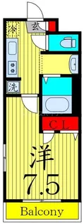 ヒルハイム綾瀬【3階】の間取り
