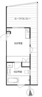 BLOOM TAMAGAWA(事務所利用可)【5階】の間取り