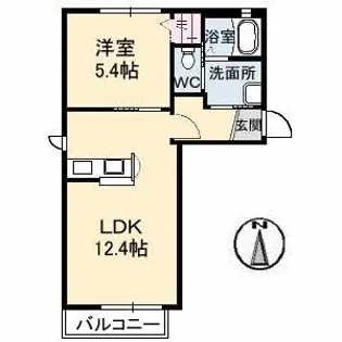 ヴァンデボヌール【2階】の間取り
