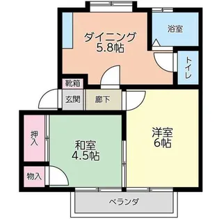 コーポFK【1階】の間取り