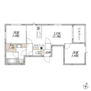 クシネシャトン【2階】の間取り