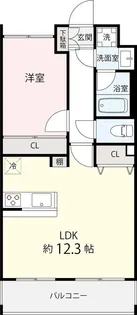 グレースコート【1階】の間取り