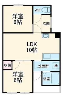 東和マンション【4階】の間取り