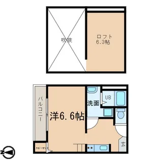Vita鳴浜【1階】の間取り