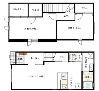 ARROWS SQUARE今保B棟【2階】の間取り