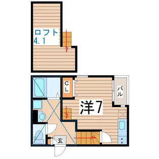 RIZESTレガーロ東照宮【1階】の間取り
