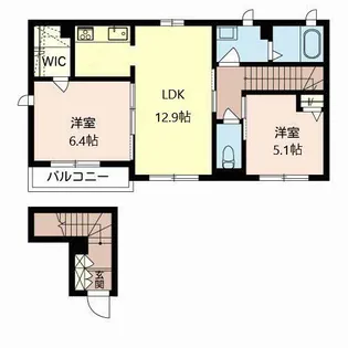 グラシア服部II【2階】の間取り