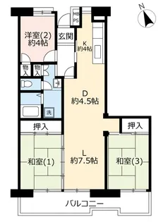 UR入間駅前プラザ【5階】の間取り