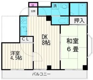 パルナカイケガミ【1階】の間取り