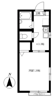 グリーンコート【1階】の間取り