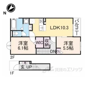 神楽坂2025【2階】の間取り