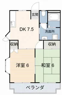 アーバニア武路B棟【2階】の間取り