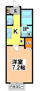 柿乃木ハイツ【1階】の間取り