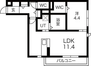 アパートメントハウス針崎I【2階】の間取り