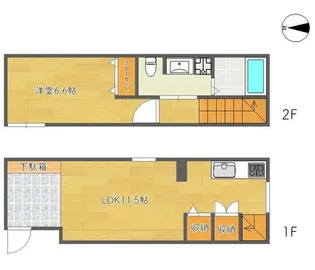 MOK-TERRACE KASAI B【1階】の間取り