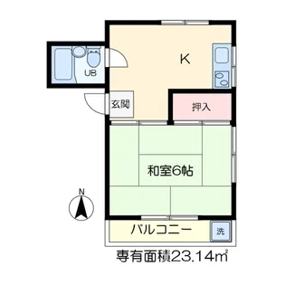 長谷部アパート【1階】の間取り