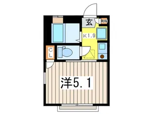 G・Aヒルズ西横浜【1階】の間取り