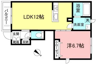 アビランス【1階】の間取り