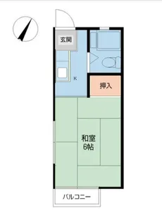 リバーハイツ【2階】の間取り