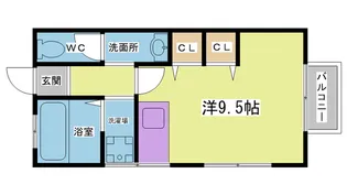 クリム鈴蘭台I【1階】の間取り