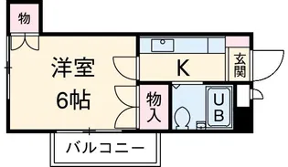ハイツサンルート【4階】の間取り