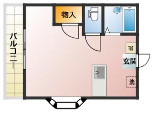 オーシャン梅満【2階】の間取り