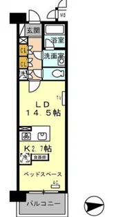 ロイヤルパークス西新井【9階】の間取り