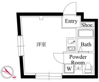 ファーヴァル幡ヶ谷【4階】の間取り