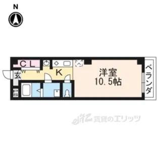 AYM三条【3階】の間取り