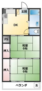 日興ハイツ【2階】の間取り
