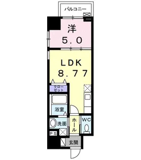 スカイハウス グランデ【9階】の間取り
