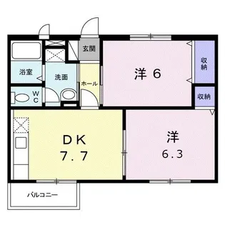 ノールセゾン III【2階】の間取り