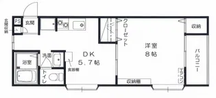 ポールスター高田【2階】の間取り