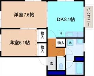 メゾン・ド・レリーフ【2階】の間取り