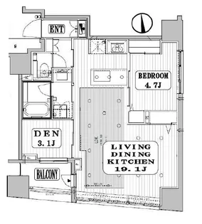 オープンレジデンシア南青山骨董通り【11階】の間取り