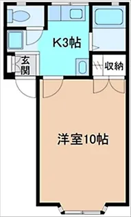 ハウス北斗【1階】の間取り