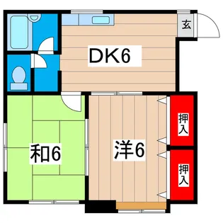 メゾンシャルレ【1階】の間取り